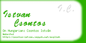 istvan csontos business card